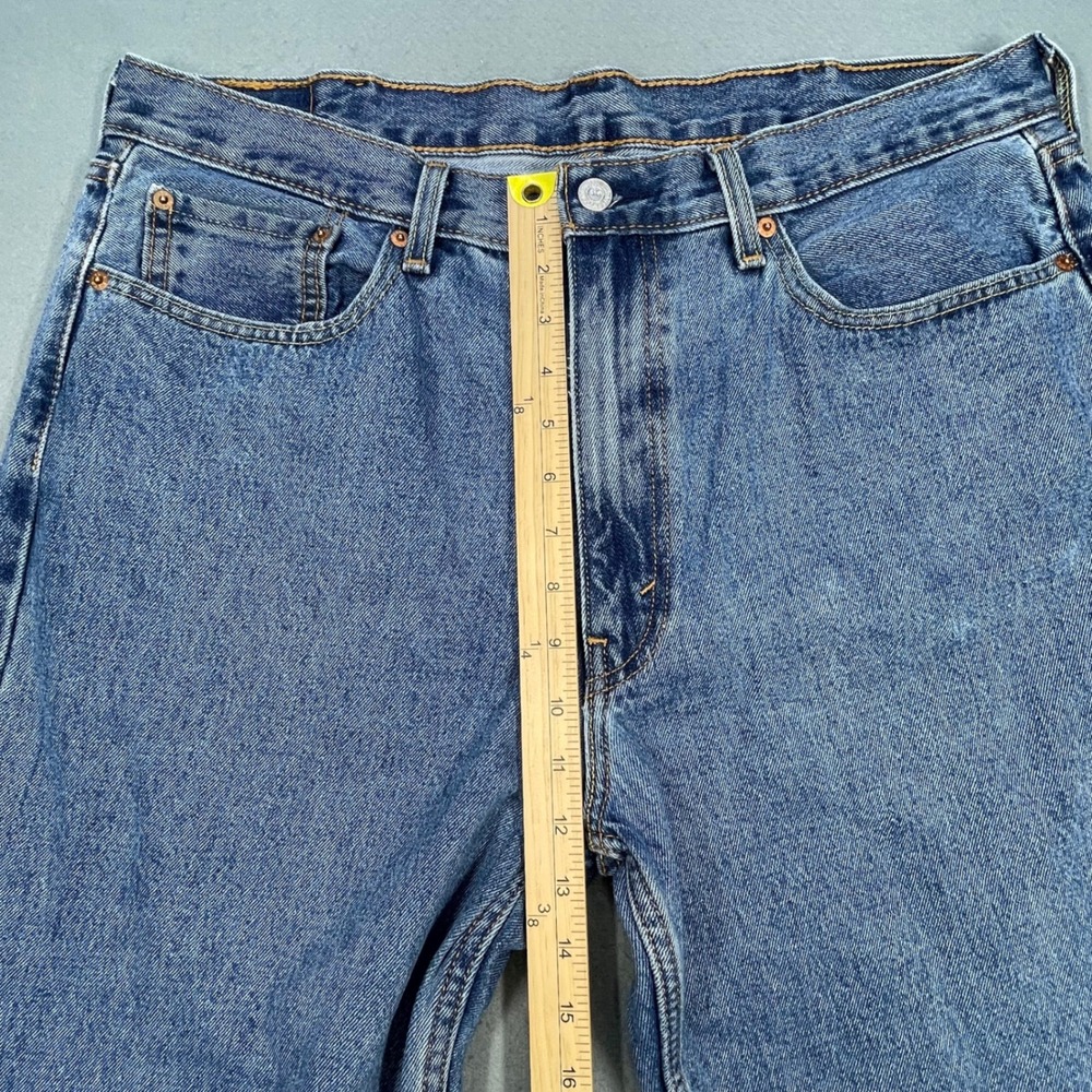 Levi's Blue 550 Relaxed Fit Tapered Leg Denim Jeans Mens 38x30 - Picture 9 of 10